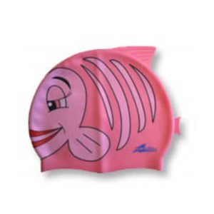 SwimFin Children's Swimming Aid - Child's Swimming Cap, Pink Fish